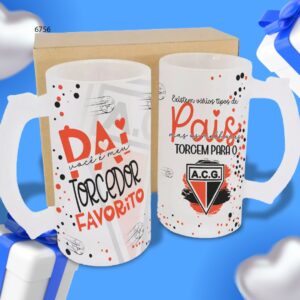 Caneca Chopp Vidro Jateado Personalizada 500ml - Imagem 10