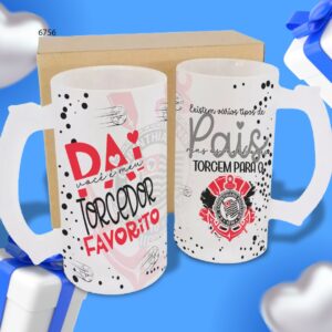 Caneca Chopp Vidro Jateado Personalizada 500ml - Imagem 9